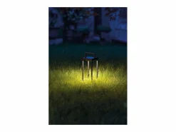 Hot Zafferano - Farol solar para el hogar de 2 LED, 37,3 cm, lámpara de pared y mesa de 2 W con batería y sensor crepuscular, color Iluminación Exterior|Energía Solar