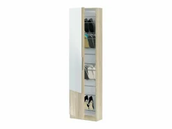Online Zapatero 1 puerta con espejo para 16 pares - A180 cm - KRISTAL Zapatero|Mueble De Almacenaje