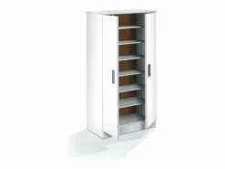 New Loungitude Zapatero 2 puertas 6 estantes - A108 cm Blanco