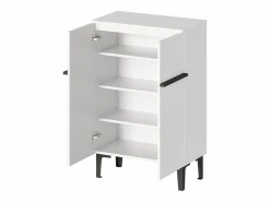 Sale Hauss Spole Zapatero con 2 puertas - estantes regulables 60 × 34,5 x 95 cm Blanco