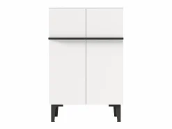 Sale Hauss Spole Zapatero con 2 puertas - estantes regulables 60 × 34,5 x 95 cm Blanco