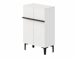 Sale Hauss Spole Zapatero con 2 puertas - estantes regulables 60 × 34,5 x 95 cm Blanco
