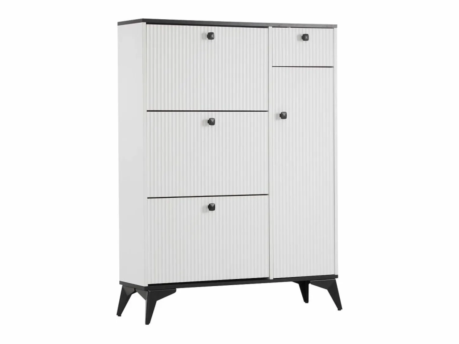 OKWISH Zapatero con 3 puertas, 1 cajón y 1 puerta, estilo moderno, ideal para la entrada o el salón