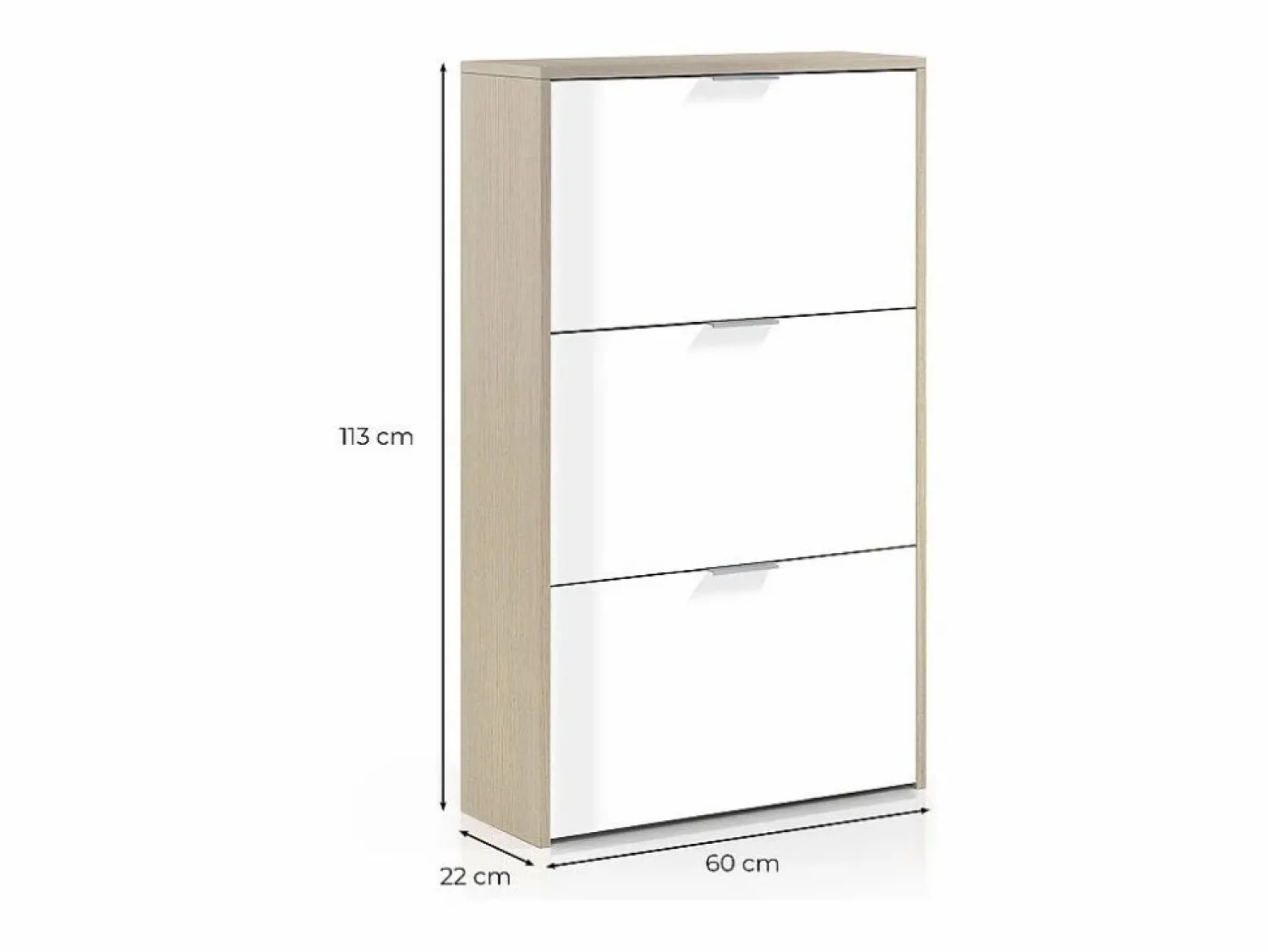 Loungitude Zapatero con 3 puertas abatibles Caprizzio