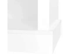 Outlet Merax Zapatero con banco, 2 estantes para zapatos y perchero - 120 x 40 x 190 cm - Tablero de partículas - Blanco