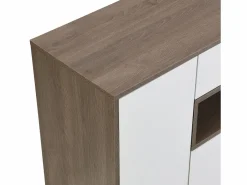 OKWISH Zapatero con banco para zapatos, 3 puertas y 1 cajón, madera y - para recibidores