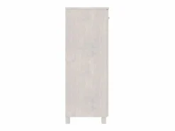 Discount Zapatero HAMAR madera maciza de pino blanca 85x40x108 cm ES482910 Zapatero