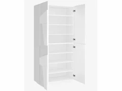 Zapatero multiusos 4 puertas y 8 estantes diseño moderno Ping Dress Zapatero|Mueble De Almacenaje