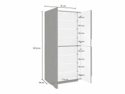 Zapatero multiusos 4 puertas y 8 estantes diseño moderno Ping Dress Zapatero|Mueble De Almacenaje