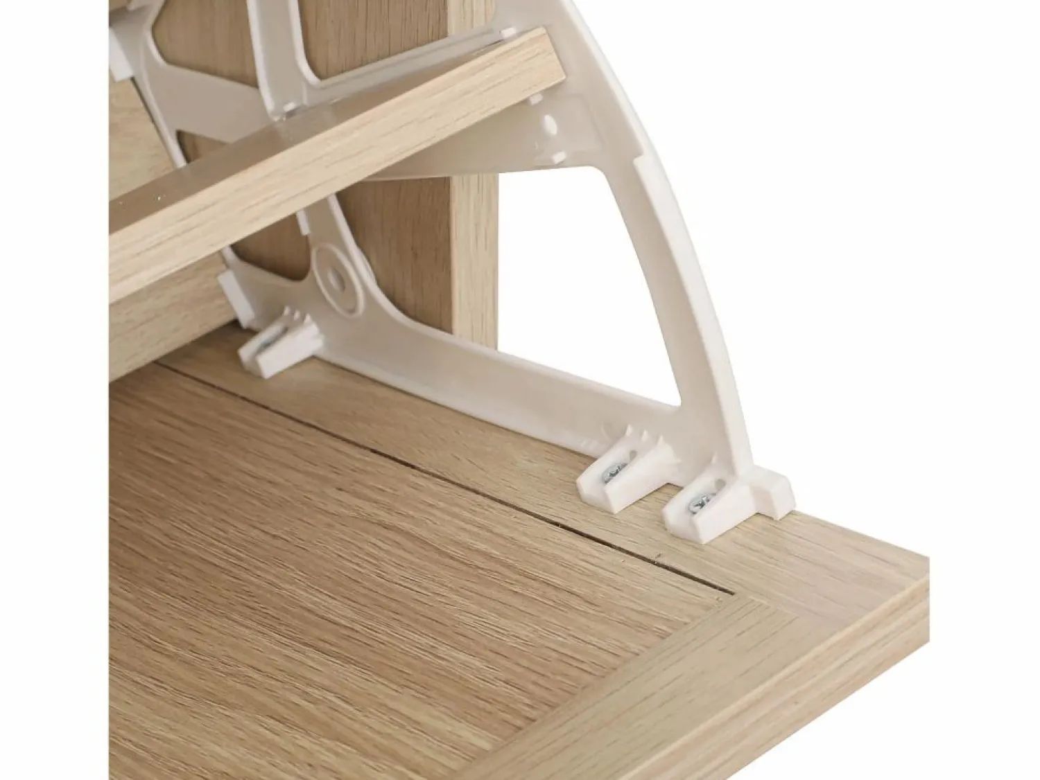 Clearance Zapatero natural con 3 puerta basculante y tiradores negros - Ideal para entradas y pasillos Zapatero|Mueble De Almacenaje