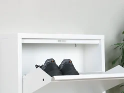 Clearance Zapatero Pisa de 9 puertas en metal . Se entrega completamente montado. Zapatero|Mueble De Almacenaje