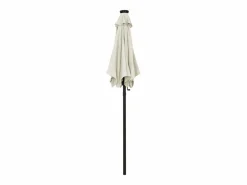 Clearance Zerdal Sombrilla de jardín con luces LED aluminio arena 200x211 cm Sombrilla