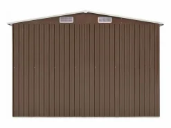 Clearance Garden Furniture Zulema Caseta de jardín metal marrón 257x298x178 cm Marru00f3n