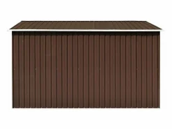 Clearance Garden Furniture Zulema Caseta de jardín metal marrón 257x298x178 cm Marru00f3n